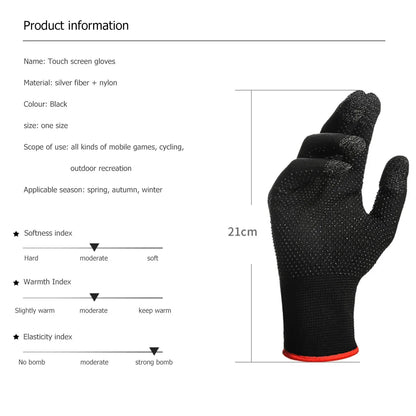 2pcs Hand Cover Game Controller for PUBG Sweat Proof Non-Scratch Sensitive Touch Screen Gaming Finger Thumb Sleeve Gloves