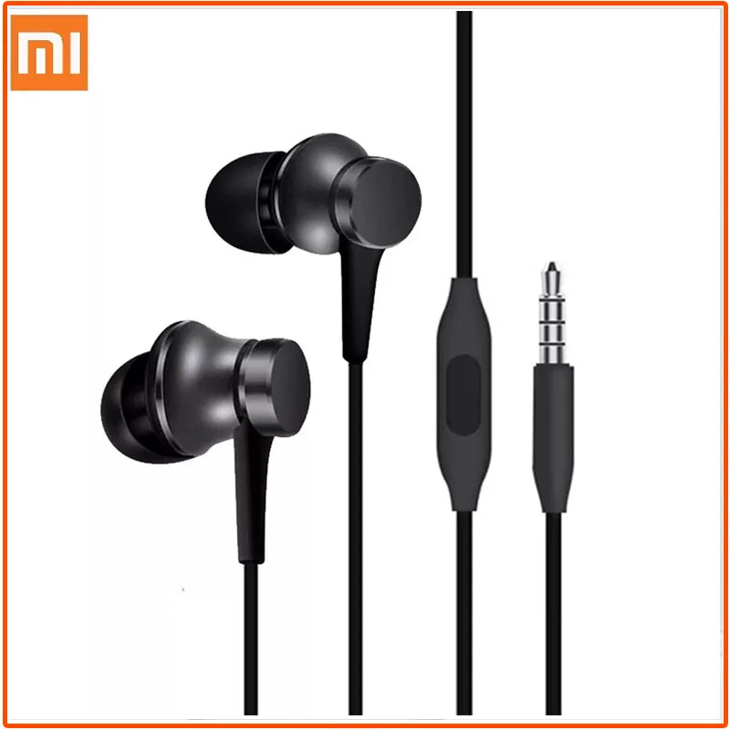 Original Xiaomi Piston 3 Earphone Bass Wired 3.5MM In-ear Sport Headphone with Mic Headset for Phone Xiaomi Samsung Huawei