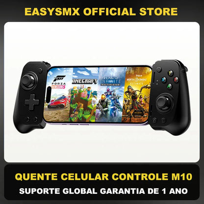 EasySMX M10 Type C Mobile Phone Controller for Android Phone, Xbox Game Pass, xCloud, iPhone 15 Series Cloud Gaming, Hall Effect