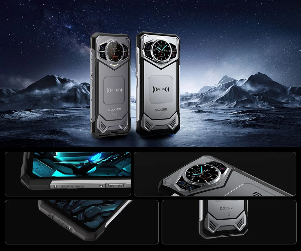 World Premiere DOOGEE S200 5G Rugged Phone 6.72" 120Hz Display 12GB+256GB Rear Display 100MP AI Main Camera 10100mAh 33W Chargin