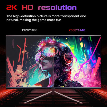 MUCAI 27 Inch Monitor 2K 144Hz IPS Lcd Display QHD 180Hz Desktop Gaming Computer Screen Flat Panel HDMI-compatible/DP 2560*1440