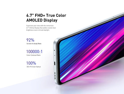 infinix NOTE 12 PRO 5G Smartphone 8GB 128GB 6nm Dimensity 810 Ultra Processor 6.7" FHD+ AMOLED 108MP Camera Mobile Phone