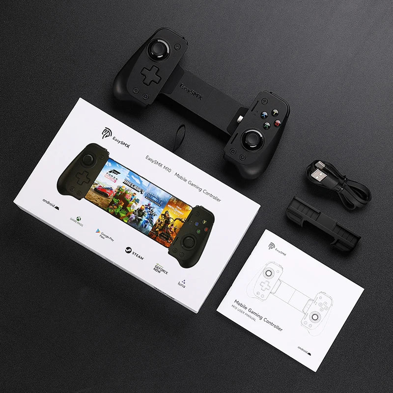 EasySMX M10 Type C Mobile Phone Controller for Android Phone, Xbox Game Pass, xCloud, iPhone 15 Series Cloud Gaming, Hall Effect