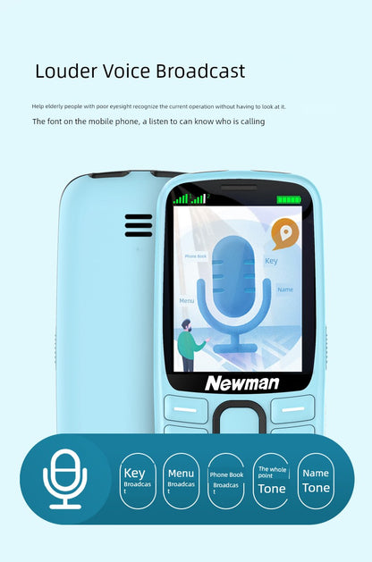 Newman T10 Big Word Telecom Edition Primary School Student Elder People Mobile