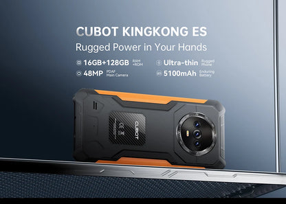 [World Premiere]Cubot KINGKONG ES Rugged Smartphone Ultra-thin Rugged Smartphone 16GB+128GB RAM 90Hz 6.56" HD+Screen Android 14