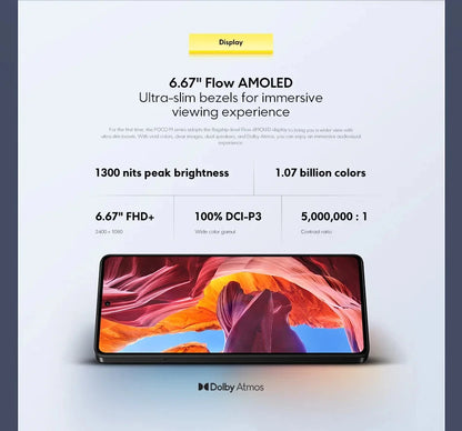 POCO M6 Pro Smartphone Global Version MediaTek Helio G99 Ultra 6.67" 120Hz AMOLED Display 64MP Triple Camera 67W Turbo Charging