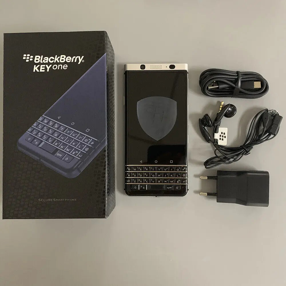 Original Unlocked BlackBerry Keyone Key1 Cell Phone 32/64GB ROM 3GB RAM Mobile Bar Phone 3MP Camera Smartphone Touch Screen WiFi