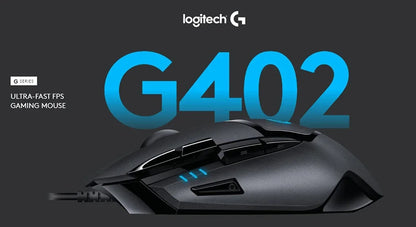 Logitech G402 Hyperion Fury Gaming Mouse with 4000DPI High Speed Fusion Engine 32-BIT ARM Processor for Windows 10 8 7