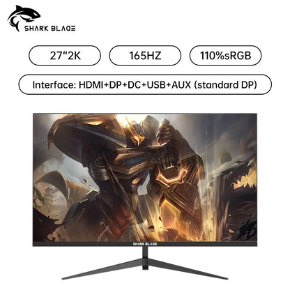 27 Inch 144HZ/165HZ Monitor Display Screen Computer  PC 2K HD Gaming HDMI  Flat Panel Portable