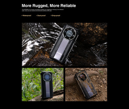 Global Version DOOGEE S110 Rugged Phone 12GB+256GB Rear Display 6.58” FHD Waterdrop Screen Helio G99 66W Fast Charge 10800mAh