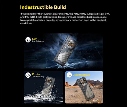 Rugged Smartphone 5G CUBOT KINGKONG X, Up to 32GB RAM+256/512GB ROM,120Hz Screen, 10200mAh,  WiFi 6,Add to Cart