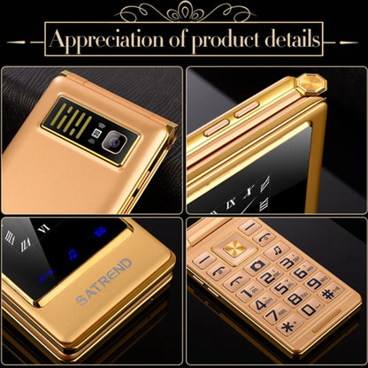 UNIWA A15 Senior Push-Button Loud Cellphone GSM Flip Mobile Phone Dual Screen Dual Sim Russian Hebrew Keyboard Clamshell Phone