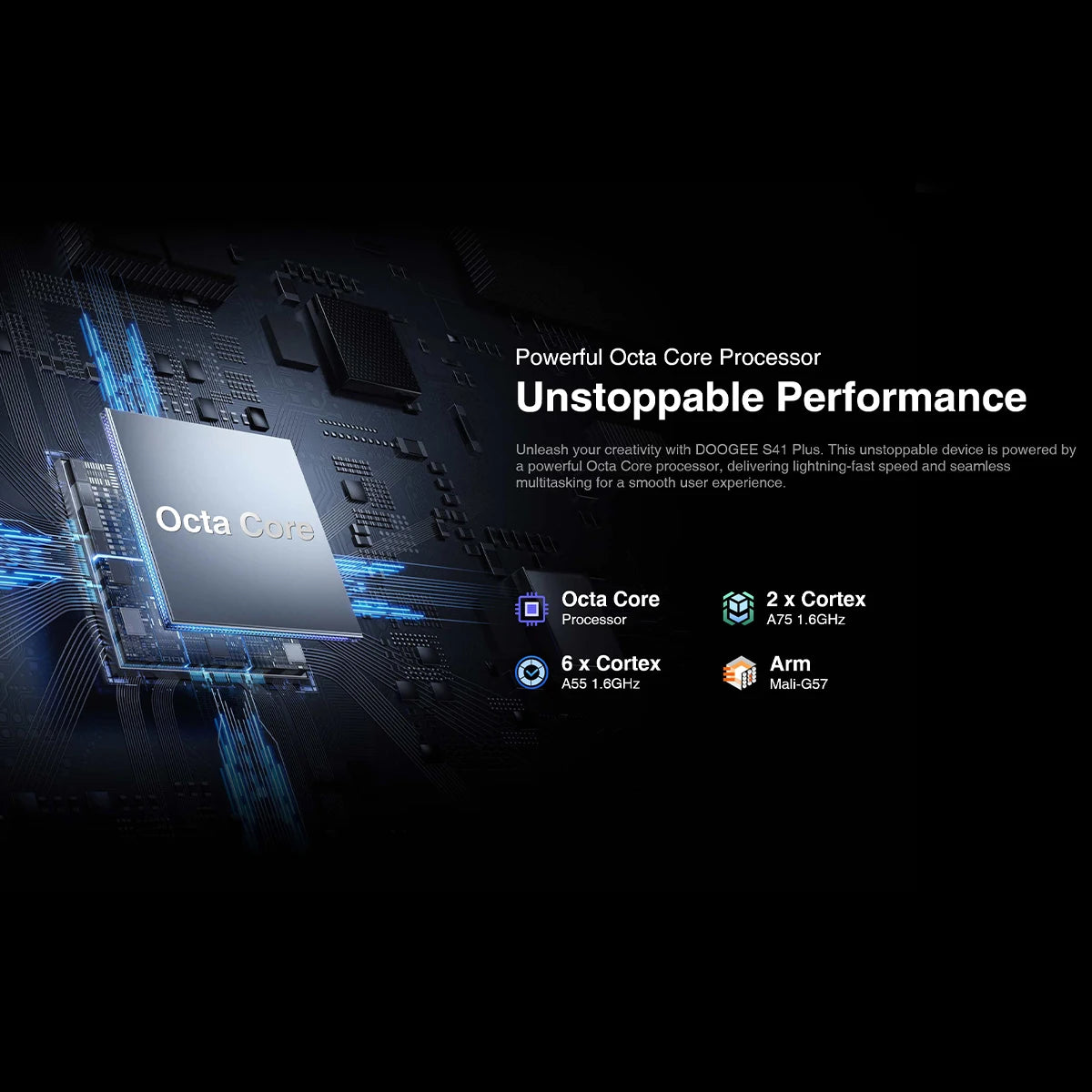 DOOGEE S41 PLUS Rugged Phone ,5.5" IPS Display 4GB+128GB 6300mAh Batterty 13MP AI Camera NFC Android 13