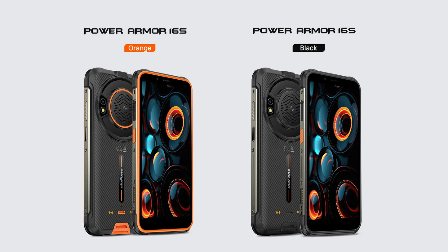 【World Premiere】Ulefone Power Armor 16S Rugged Waterproof Smartphone NFC 16GB+128GB 50MP Camera 9600mAh Android 13 Phone Global