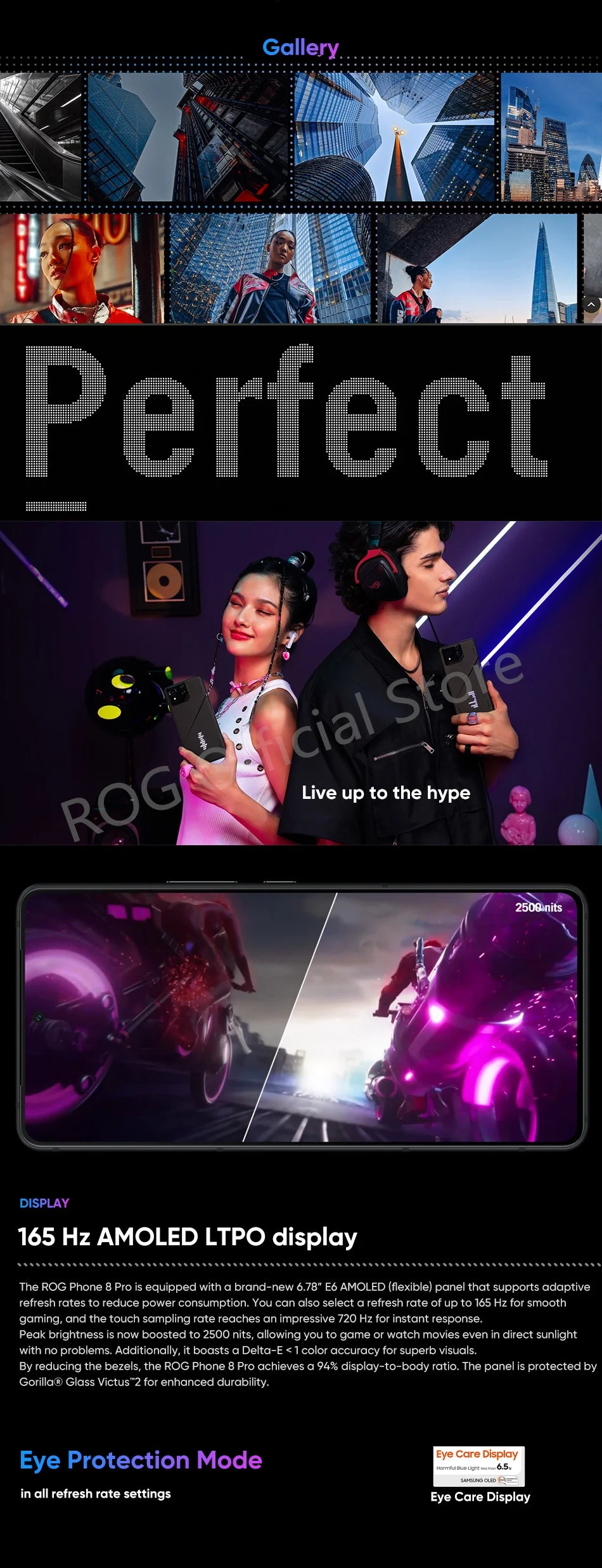 ASUS ROG Phone 8 Pro 5G Smartphone Snapdragon 8 Gen 3 6.78'' 165HZ AMOLED Display Gaming Phone 5500mAh 65W Charge 50MP NFC