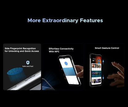 DOOGEE S200 Rugged Phone Dimensity 7050 5G Octa Core 1.32" AMOLED Rear Display 12GB RAM+256GB ROM 100MP Camera 10100mAh 5G Phone