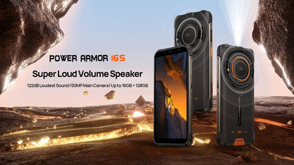 【World Premiere】Ulefone Power Armor 16S Rugged Waterproof Smartphone NFC 16GB+128GB 50MP Camera 9600mAh Android 13 Phone Global