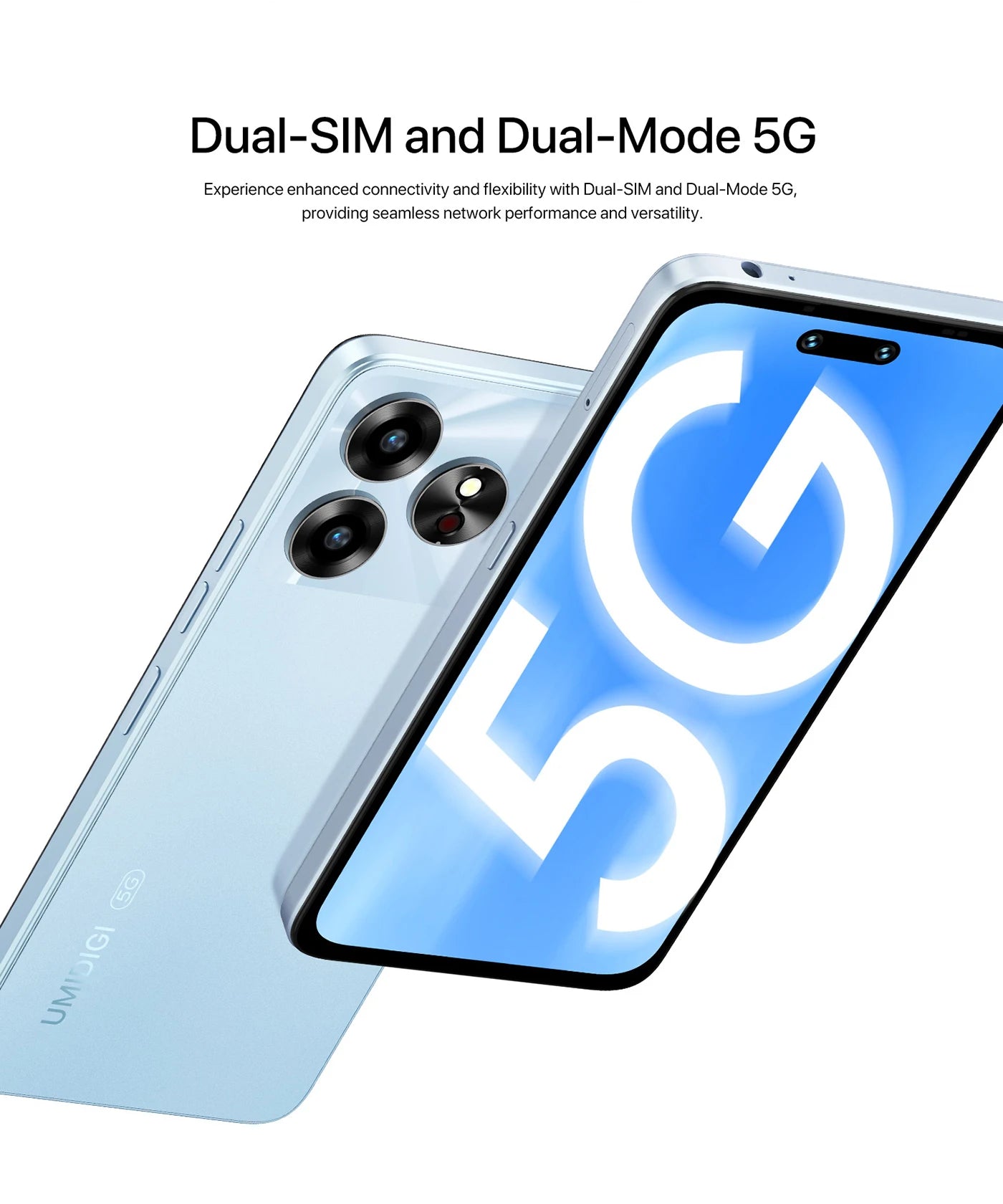 [NEW 5G] UMIDIGI G6 5G Smartphone 5G Android 13 Dimensity 6100+ 6+6GB 128GB 6.57” 90Hz 50MP Ultra-Clear Eye-Care Dual Camera NFC