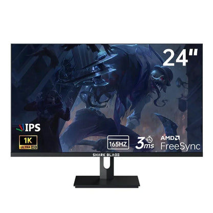 24 Inch Monitor 1K 165Hz IPS Computer Display Speakers PC Gaming Screen 16:9 FHD   with Rotating Bracket