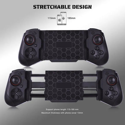 Mobile Phone Controller for iPhone/Android/Steam Wireless Gamepad Bluetooth Gaming Controle Stretch Game Handle Joystick for PC