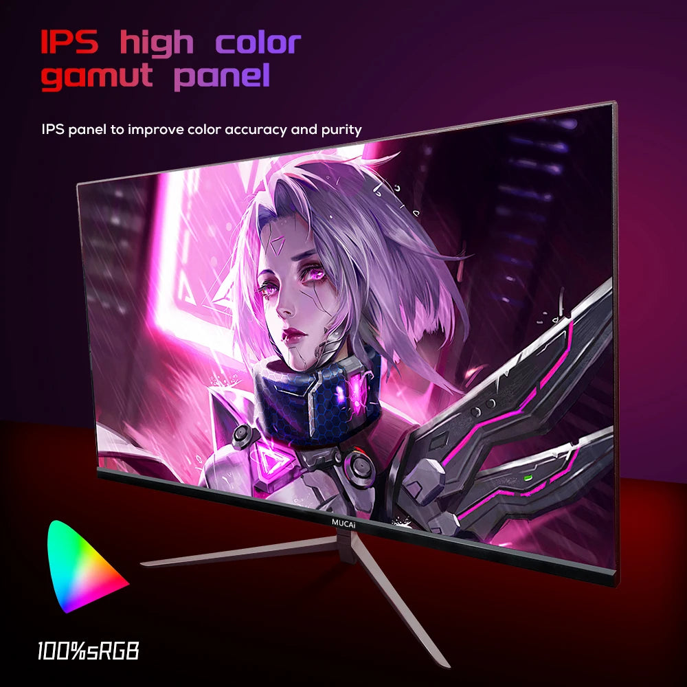 MUCAI 27 Inch Monitor 2K 144Hz IPS Lcd Display QHD 180Hz Desktop Gaming Computer Screen Flat Panel HDMI-compatible/DP 2560*1440