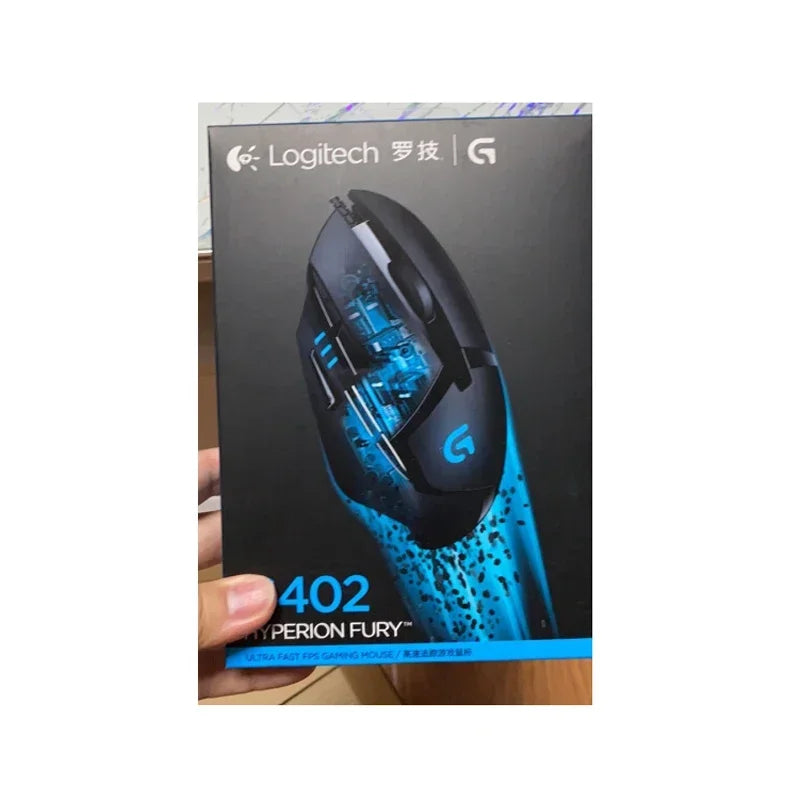 Logitech G402 Hyperion Fury Gaming Mouse with 4000DPI High Speed Fusion Engine 32-BIT ARM Processor for Windows 10 8 7