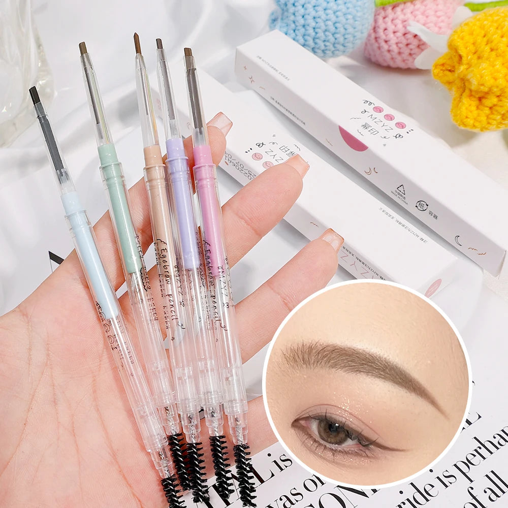 Natural 3 Colors Liquid Dyeing Eyebrow Cream Waterproof Lasting Black Brown Tint Eyebrow Mascara Pigments Women Eyebrow Makeup