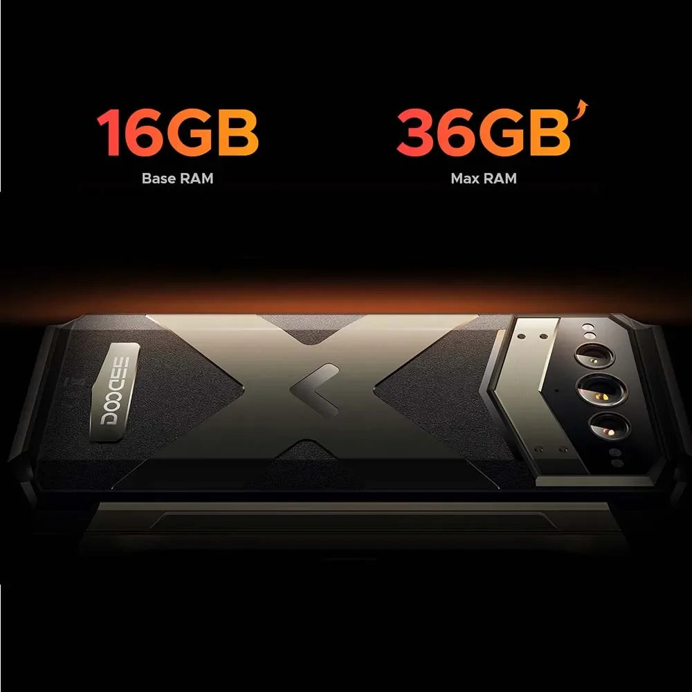 World Premiere DOOGEE V Max Plus Rugged Phone 22000mAh 36GB(16+20) 512GB 200MP Camera Phone 6.58" 120Hz Dimensity 7050 Android14