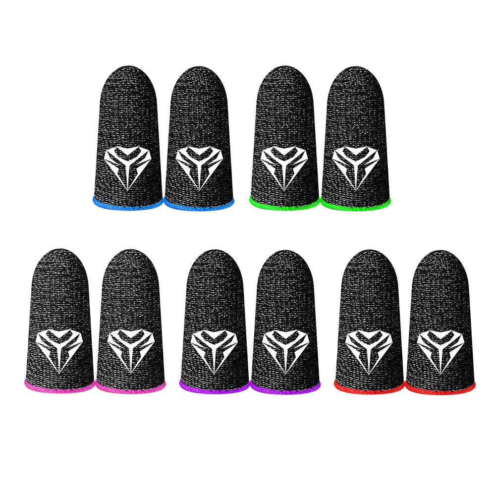 1 Pair Gaming Finger Sleeve for PUBG Breathable Sweatproof Anti-slip Fingertip Cover Thumb Gloves Touch Screen Finger Cots