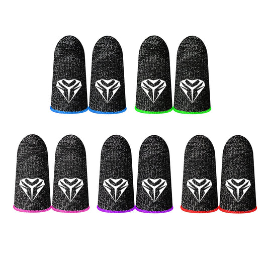 1 Pair Gaming Finger Sleeve for PUBG Breathable Sweatproof Anti-slip Fingertip Cover Thumb Gloves Touch Screen Finger Cots