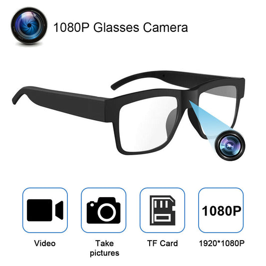 1080P HD Mini Camcorders Glasses Cam Camera Video Driving Record Glasses DVR Cycling Video Recorder Smart Glasses With Eyewear