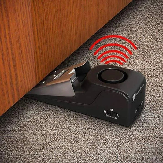 120 Db Stop System Security Home Wedge Shaped Door Stop Stopper Alarm Block Blocking Systerm For Home Dormitory Safety