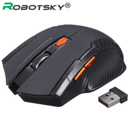 2.4GHz Wireless Optical Mouse Gamer New Game Wireless Mice with USB Receiver Mause for PC Gaming Laptops