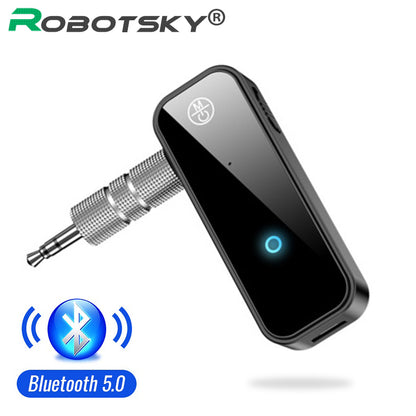 2 in 1 Bluetooth 5.0 Receiver Transmitter Adapter 3.5mm Jack For Car Speaker TV Music Audio Aux Headphone Receiver Handsfree