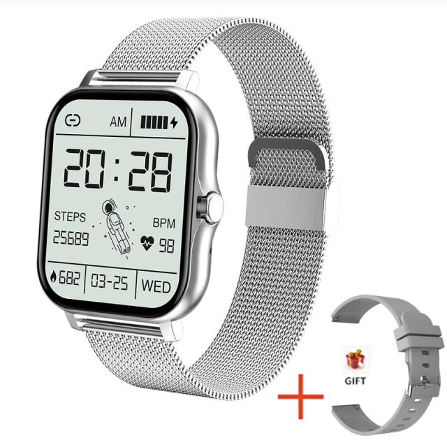 2022 New Women Smart Watch Men 1.69&quot; Color Screen Full Touch Fitness Tracker Bluetooth Call Smart Clock Ladies Smartwatch Women