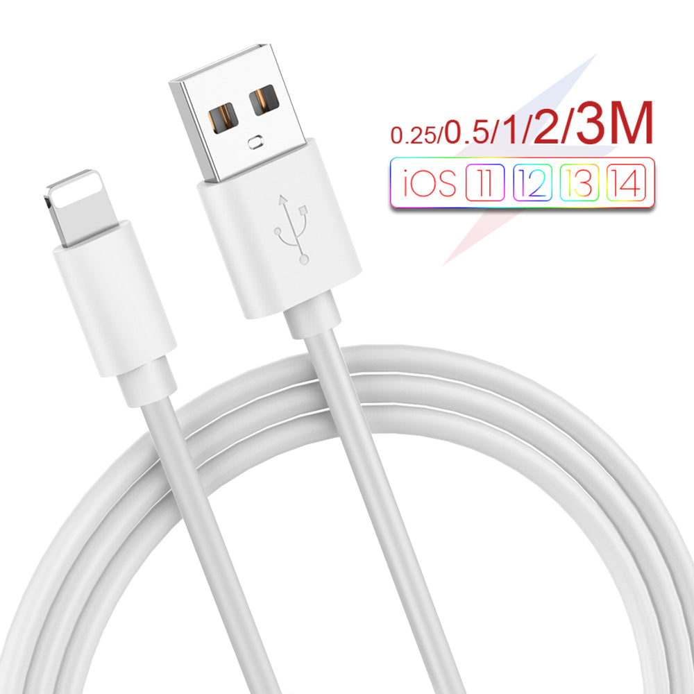 2A Fast Charging USB Cable For iPhone 13 12 11 XS XR X 8 7 6S 5S Cord Quick Charge Mobile Phone Cable Fast Data Charger cable