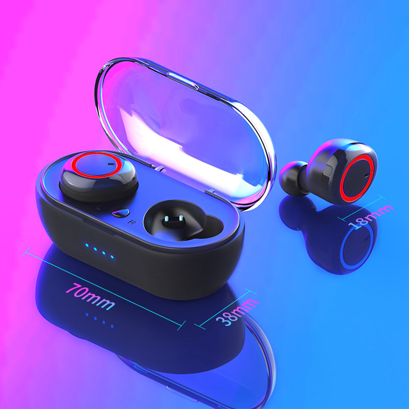 9D Stereo Earphones Bluetooth Wireless Headset Gamer Y50 Tws Waterproof Sports Headphones Blutooth Sport Gaming Earphone Sale