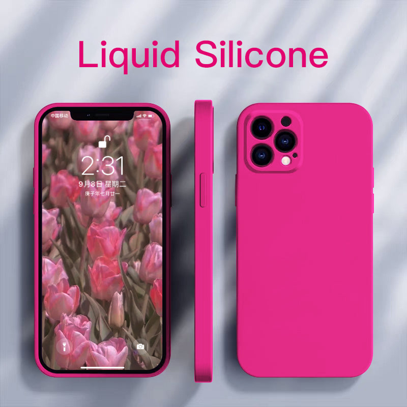 ASTUBIA Official Square Liquid Silicone Phone Case For iPhone 11 12 13 Pro Max Mini X XR XS Max 7 8 Plus SE 2020 Cover