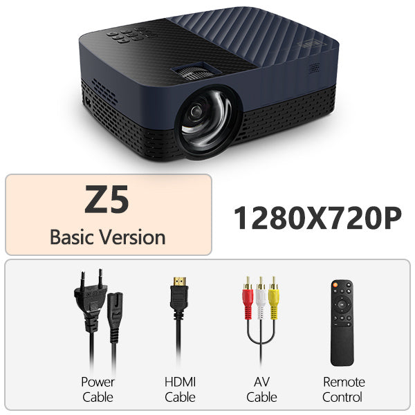 AUN Z5S Full HD 1080P Projector LED Theater Android 9 TV 1920x1080P MINI Beamer 4k Vidoe Projector for Home Cinema Mobile Phone