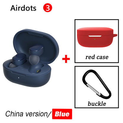 AirDots 3 Mi True Wireless Bluetooth 5.2 Earphone Stereo Auto Link Smart Wear Touch Control Apt-X Adaptive Headset