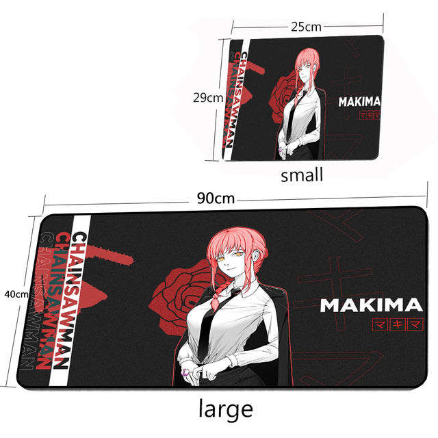 Anime Chainsaw Man Large Mouse Pad Laptop Gamer Computer Desktop Non-slip Keyboard Gaming Accessories Anime Mouse Pad Desk Mats