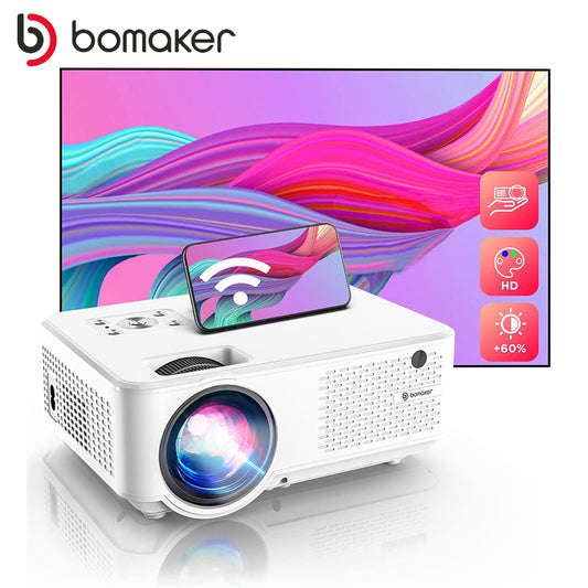 BOMAKER C9 LED Projector Android 10.0 WIFI Full HD 1080P Supported 300inch Big Screen Projector Home Theater Smart Video Beamer