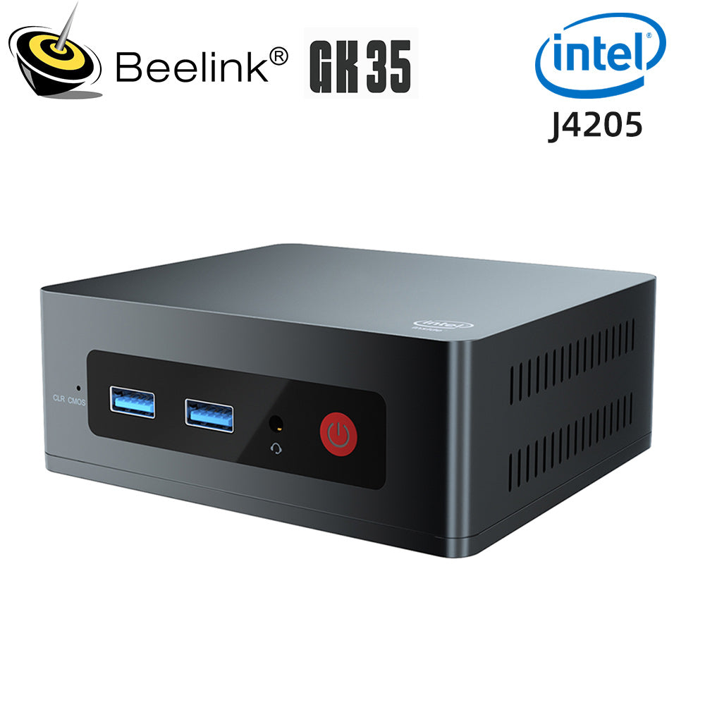 Beelink GK35 Windows 10 Mini PC Intel Apollo Lake Celeron  J4205 8GB RAM 128GB 256GB SSD Dual Wifi BT 1000M LAN Desktop Computer