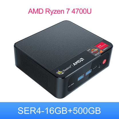 Beelink SER4 Mini PC AMD Ryzen 7 4800U Windows 11 Pro Kingston DDR4 16GB SSD 256GB 4K Dual HD 1000M Wifi 6E 4700U Gamer Computer