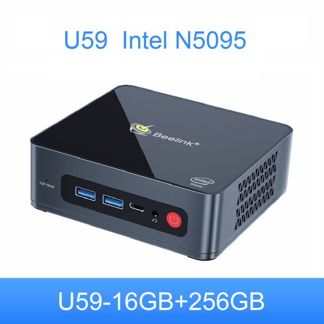 Beelink U59 Mini PC Windows 11 Intel 11th Gen N5095 DDR4 16GB 512GB SSD Dual Wifi 1000M Desktop Gaming Mini Computer 8GB 256GB