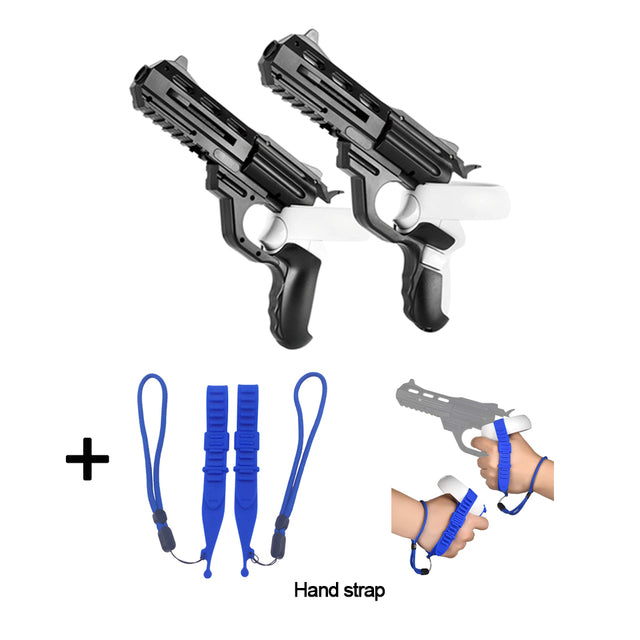 Excited For Oculus Quest 2 Shooting Game Pistol Grips Controller Gun For Quest 2 VR Rifle Gun Stock Set Combo VR Accessories