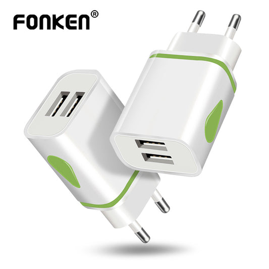 FONKEN USB Charger EU Mobile Phone Charger Adapter Wall Charger Tablet Charge Charging For Iphone Xiaomi Mobile Phone Accessorie