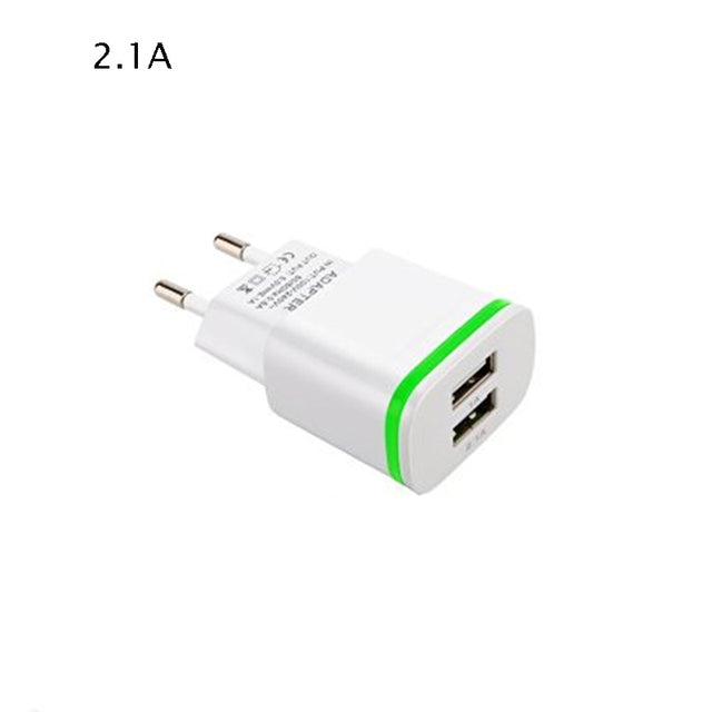 Fast Charge Universal LED Light Wall Adapter 4A Travel charge Plug Multi Port Charger For HUAWEI iPhone Samsung SONY Xiaomi