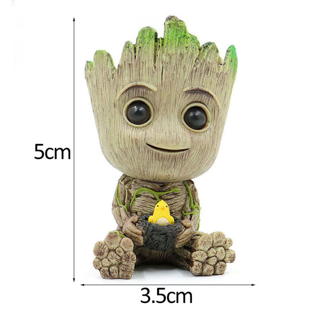 Flowerpot Cute Model Toy Pen Pot Flower Pot Planter Figurines Tree Man Garden Planter Flower Pot Gift For Baby Kids