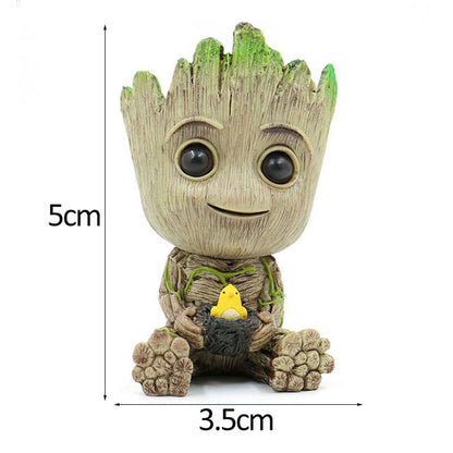 Flowerpot Cute Model Toy Pen Pot Flower Pot Planter Figurines Tree Man Garden Planter Flower Pot Gift For Baby Kids